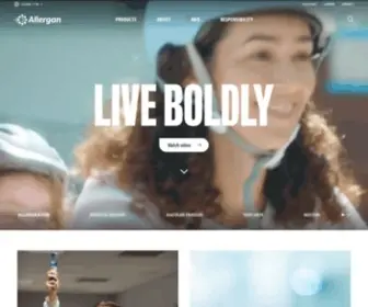 Allergan.com(A Bold) Screenshot