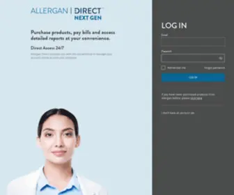 Allergandirect.com.pr(Customer Selection Page) Screenshot