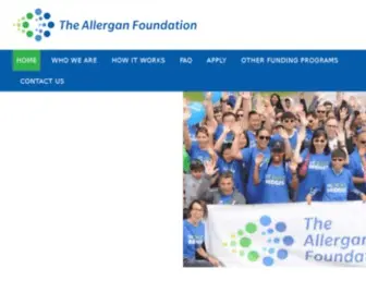 Allerganfoundation.org(Allergan Foundation) Screenshot
