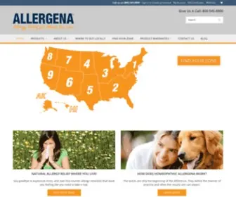 Allergena.com(Allergena) Screenshot
