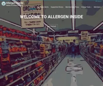 Allergeninside.com(Helping You Shop Safer) Screenshot