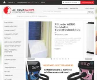 Allergiakauppa.fi(Hyvinvointinne parhaaksi) Screenshot