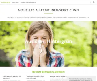 Allergieinfo.de(Allergie-BLOG) Screenshot