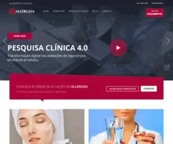 Allergisa.com.br(Pesquisa Clínica e Claim Support) Screenshot