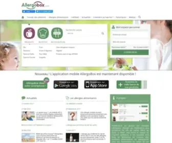 Allergobox.com(Allergies et intolérances alimentaires) Screenshot