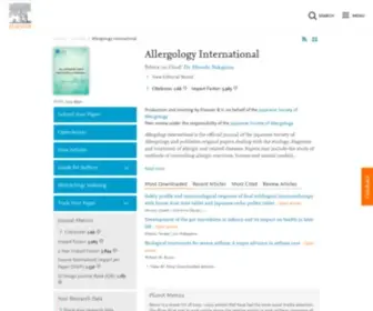 Allergologyinternational.com(Allergology International) Screenshot