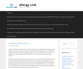 Allergy-Link.com(Academy of Immunology) Screenshot