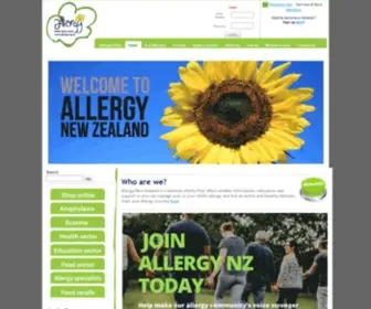 Allergy.org.nz(If you have been diagnosed with an allergy) Screenshot