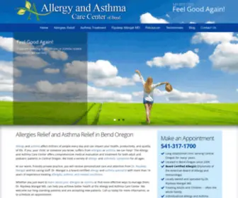Allergyandasthmacarecenterbend.com(Allergies Relief and Asthma Relief in Bend Oregon) Screenshot