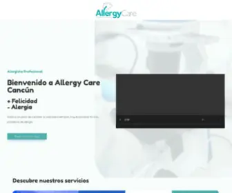 Allergycare.mx(El especialista en prevención y tratamiento de alergias) Screenshot