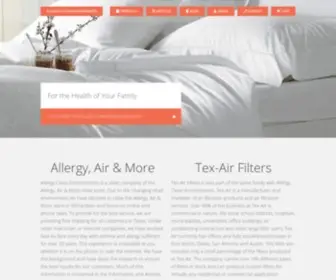 Allergyclean.com(Allergy Proofing Products for Asthma and Allergy Sufferers) Screenshot