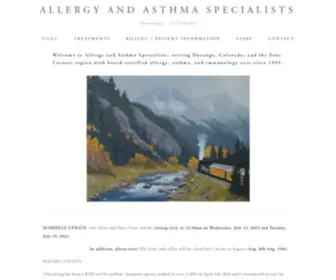 Allergydurango.com(Allergy and Asthma Specialists) Screenshot