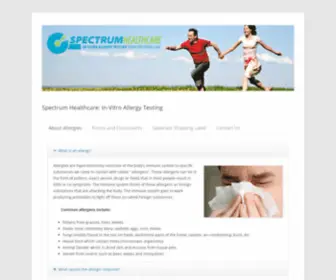 Allergylife.com(Spectrum Healthcare) Screenshot