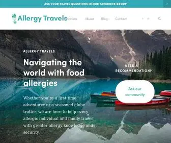 Allergytravels.com(Allergy Travels) Screenshot