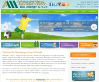 Allergyweb.com(Allergy Specialists at Asthma and Associates in South FL) Screenshot