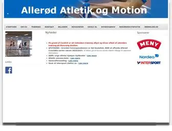 Allerodatletikogmotion.dk(Startside) Screenshot