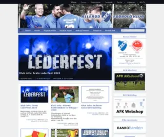 Alleroedfk.dk(Allerød FK) Screenshot