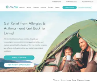 Allervie.com(AllerVie Health) Screenshot