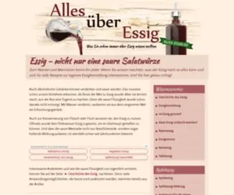 Alles-Essig.de(Infos rund um Essig) Screenshot