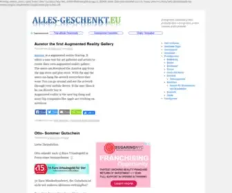 Alles-Geschenkt.eu(Gratisproben und Kostenlose Produktproben) Screenshot