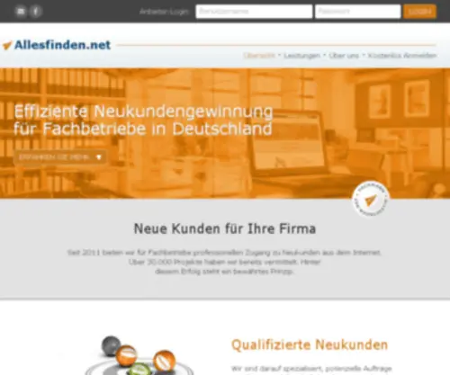 Allesfinden.net(Der schnellste Weg zu den besten Angeboten) Screenshot