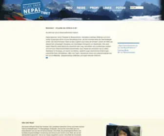 Allesuebernepal.com(Nepal Reisen und Wanderreisen von Weltweitwandern) Screenshot