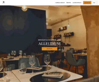 Alleudium.com(Bienvenue sur le site du restaurant ALLEUDIUM à Paris) Screenshot