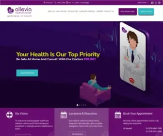 Alleviamedicalcenter.com(Allevia Medical Center Qatar) Screenshot