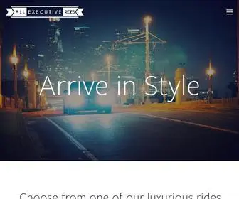 Allexecutiverides.com(All Executive Rides) Screenshot