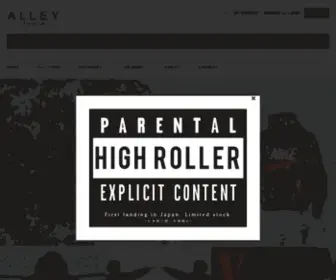 Alley-Tokyo.com(アメリカ、ヨーロッパファッションシーン) Screenshot