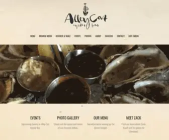 Alleycatoysterbar.com(Alleycat Oyster Bar) Screenshot