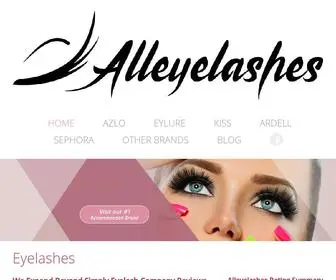 Alleyelashes.com(Fake Eyelashes Online) Screenshot