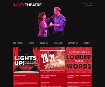 Alleytheatre.org(Alley Theatre Official Website) Screenshot