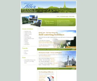 AllezFrance.com(French Holidays with UK based specialists Allez France) Screenshot