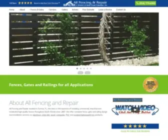 Allfencingandrepair.com(All Fencing & Repair) Screenshot