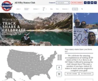 Allfiftyclub.com(All Fifty Club) Screenshot