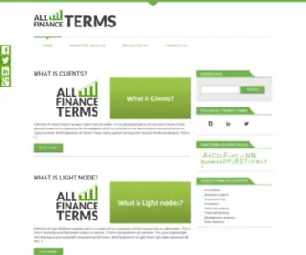 Allfinanceterms.com(All Finance Terms) Screenshot