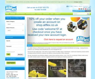 Allflex.co.uk(Thanks for joining us) Screenshot