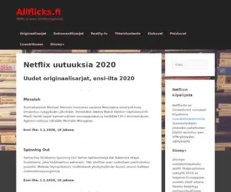 Allflicks.fi(Netflix ja muut suoratoistopalvelut) Screenshot