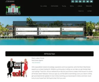 Allfloridahometeam.com(Miami Real Estate) Screenshot