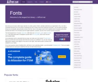 Allfont.net(Free fonts collection) Screenshot