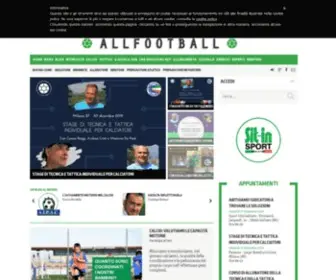Allfootball.it(Calcio e Sport come li hai sempre voluti) Screenshot