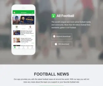 Allfootballapp.com(All Football) Screenshot