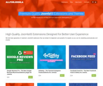 Allforjoomla.com(Premium Joomla modules) Screenshot