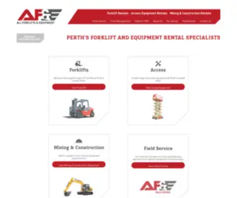 Allforklifts.com.au(Forklift & Equipment Hire/Rentals) Screenshot