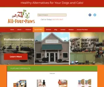 Allfourpawssc.com(All Four Paws) Screenshot