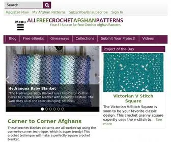 Allfreecrochetafghanpatterns.com(100s of Free Crochet Afghan Patterns) Screenshot