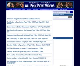 Allfreefightvideos.com(MMA) Screenshot