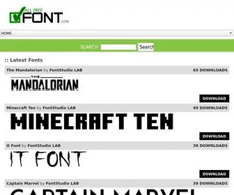 Allfreefont.com(Free Fonts Download) Screenshot