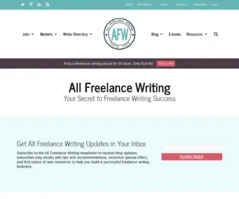 Allfreelancewriting.com(All Freelance Writing) Screenshot